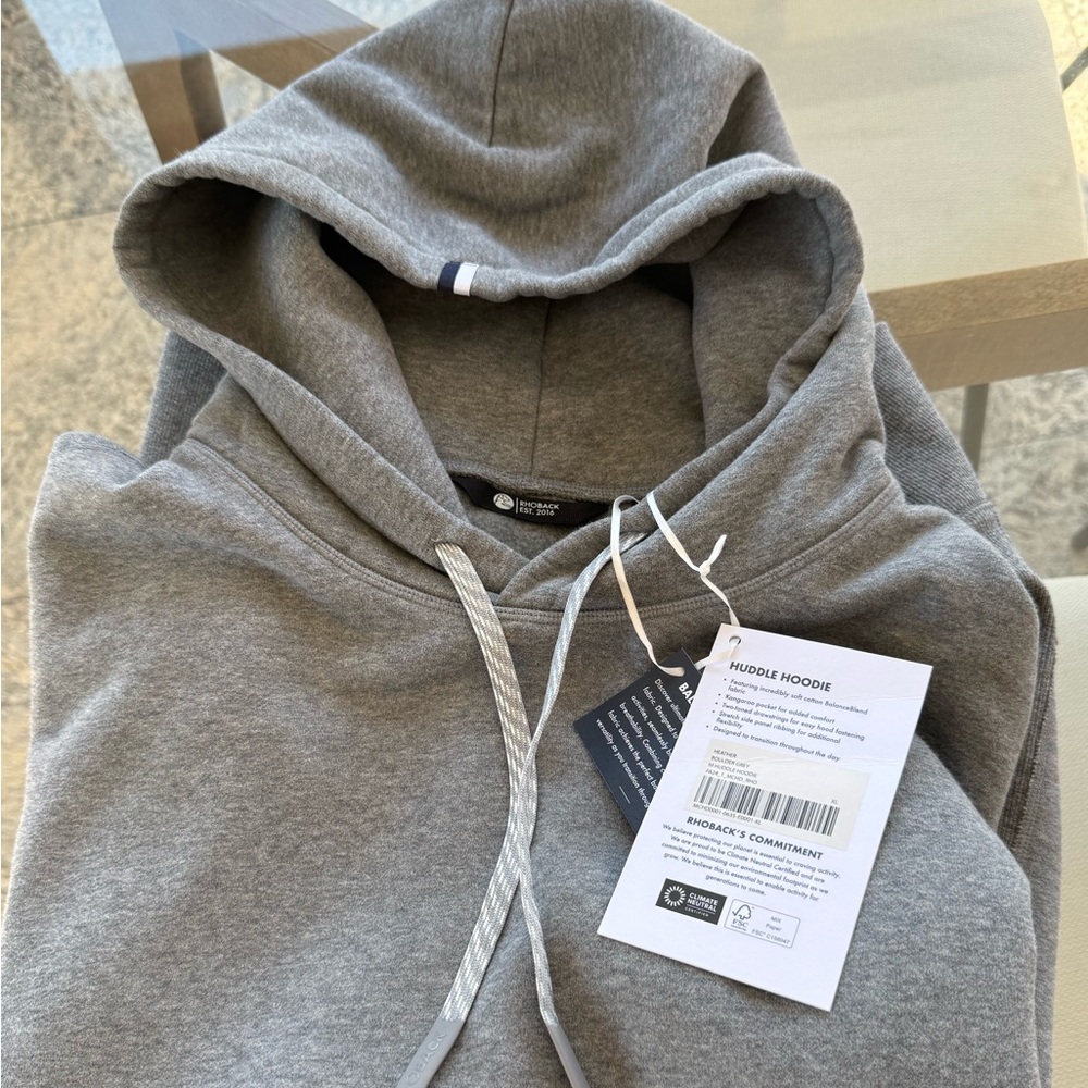 NWT Gray Huddle Hoodie - Rhoback